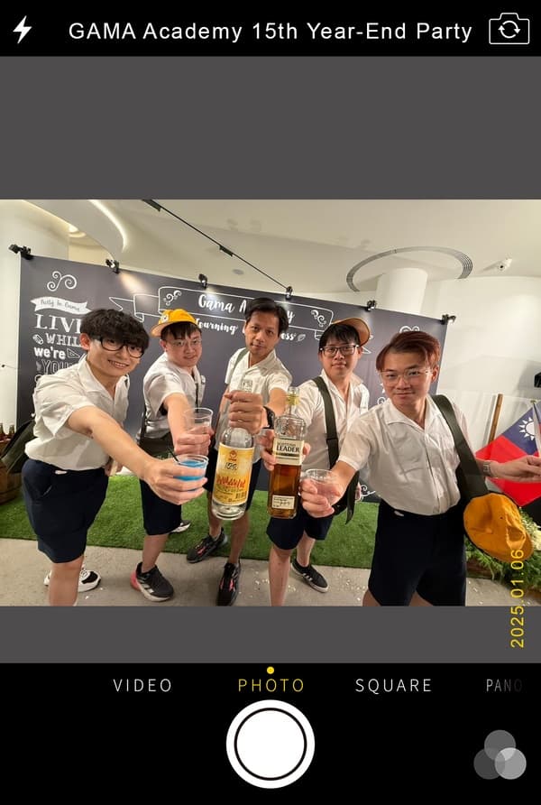 Staff toasting at Canon’s annual Dinner and Dance (DND)